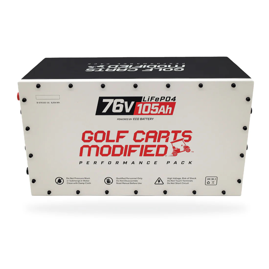 Eco Battery 76V 105Ah Lithium Golf Cart Battery Bundle - Yamaha G29/Drive 2007-2010