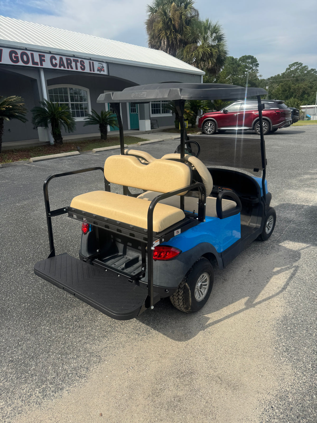 Used 2021 Club Car Tempo Capri Blue 48V Lithium Golf Cart