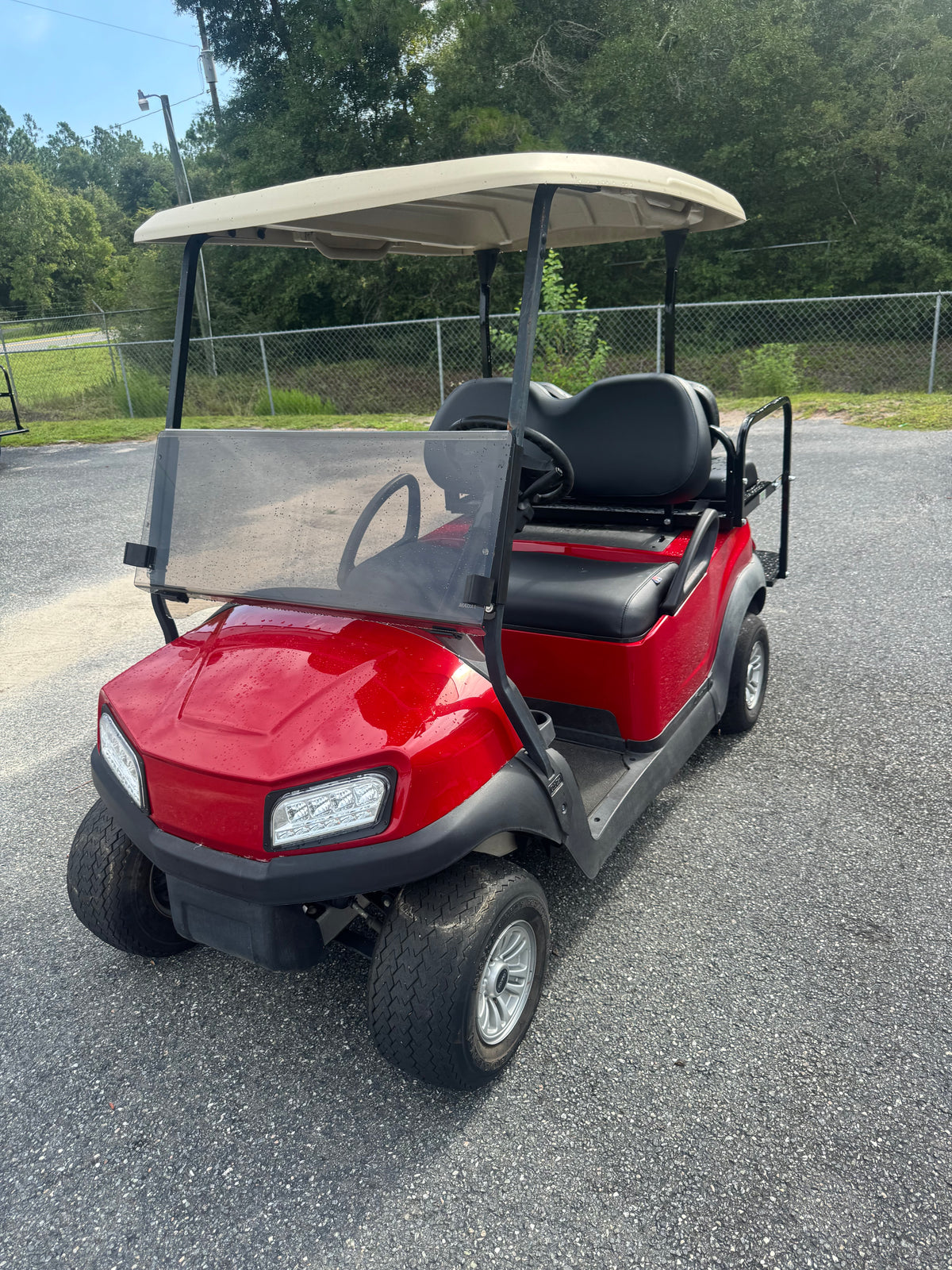 Used 2021 Club Car Tempo Red 48V Lithium Golf Cart