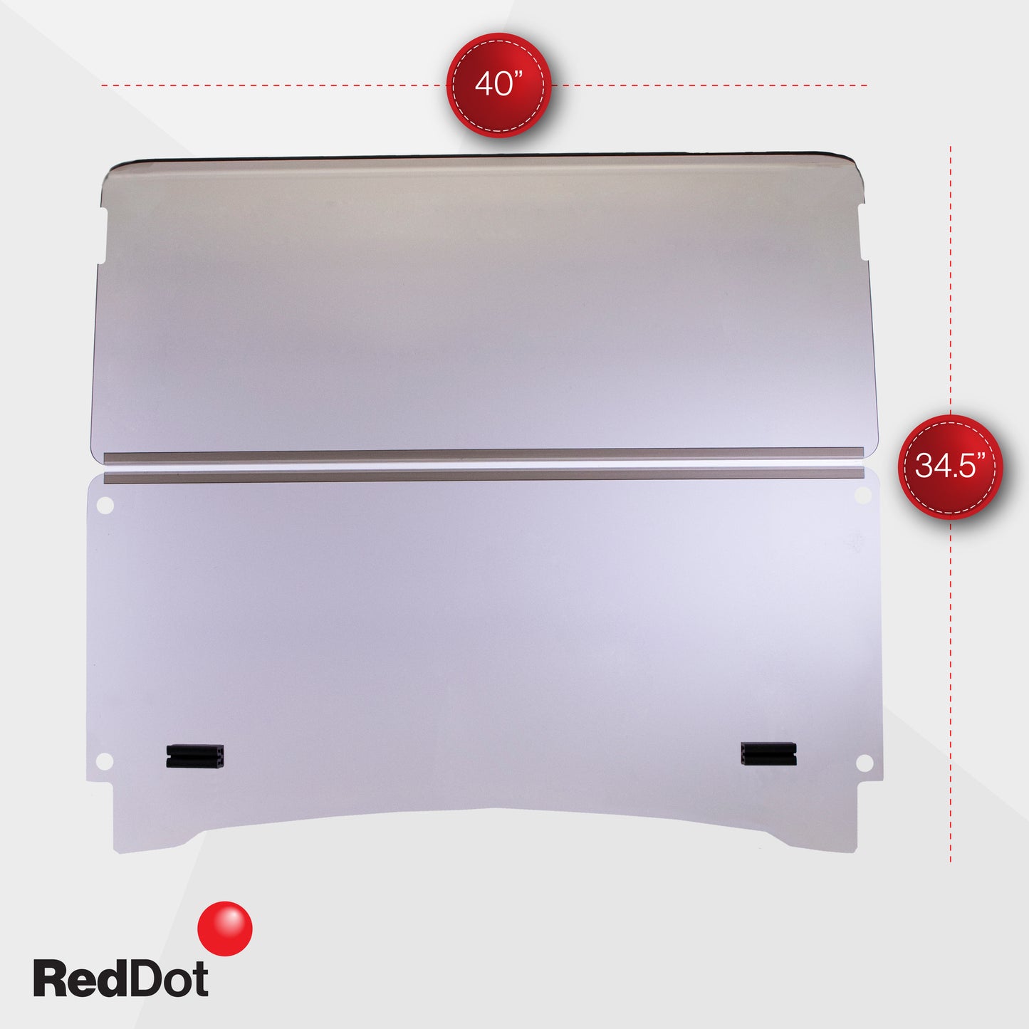 RedDot Clear Folding Windshield for Yamaha Drive 2 (2017-Up) – Made in USA | 1/4" Acrylic