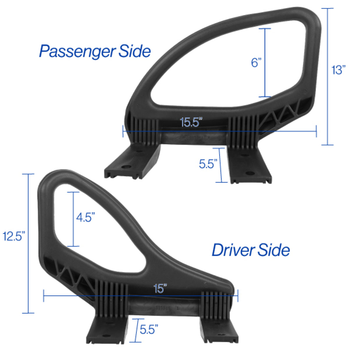 Golf Cart Hip Restraint Set for EZGO TXT (2014+) & RXV (2015+) # 617645, 617644