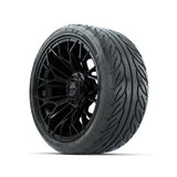 Set of (4) 15 in GTW® Stellar Black Wheels with 215/40-R15 Fusion GTR Street Tires