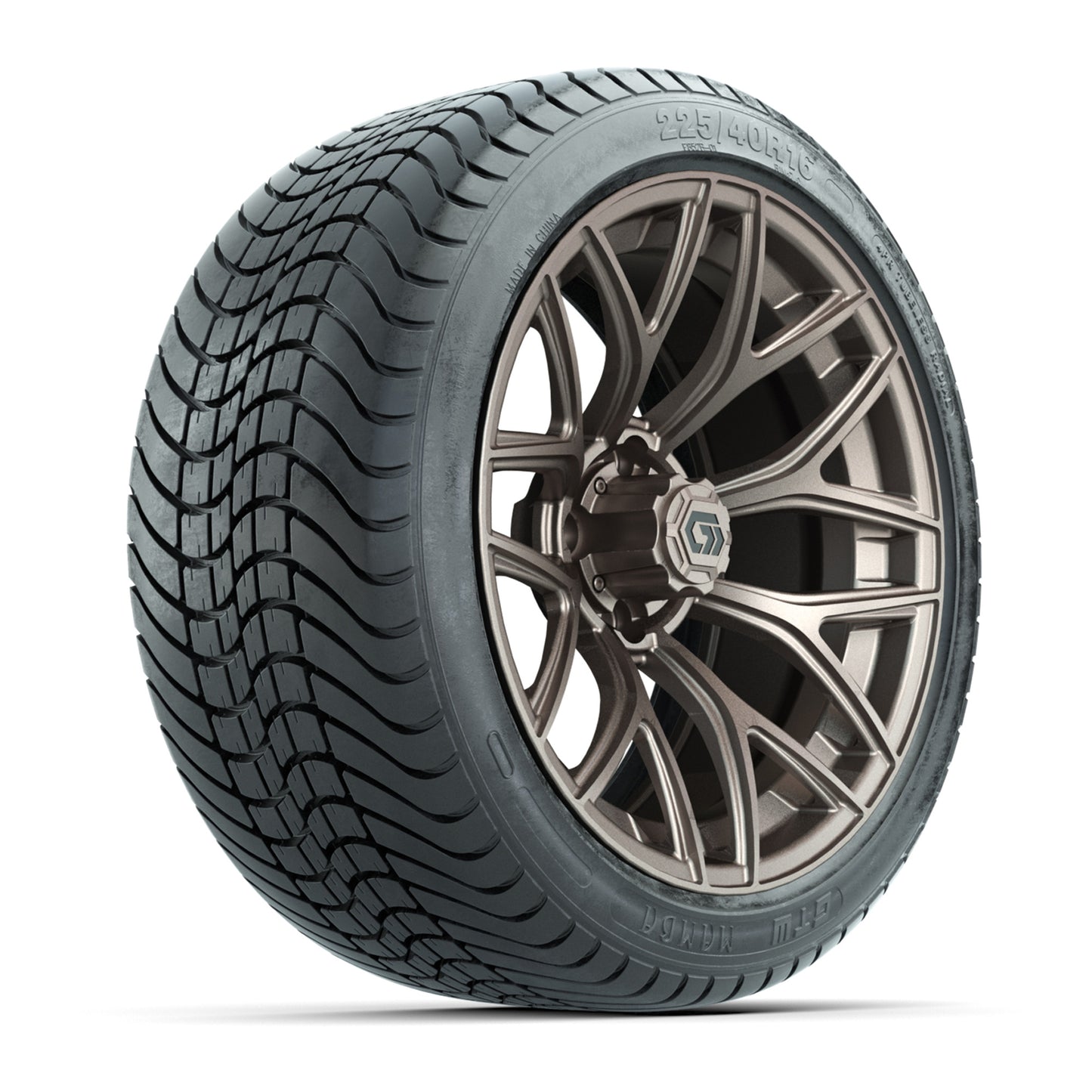 GTW® Monaco Matte Bronze 16" Wheels with 225/40-R16 Mamba Street Tires - Full Set