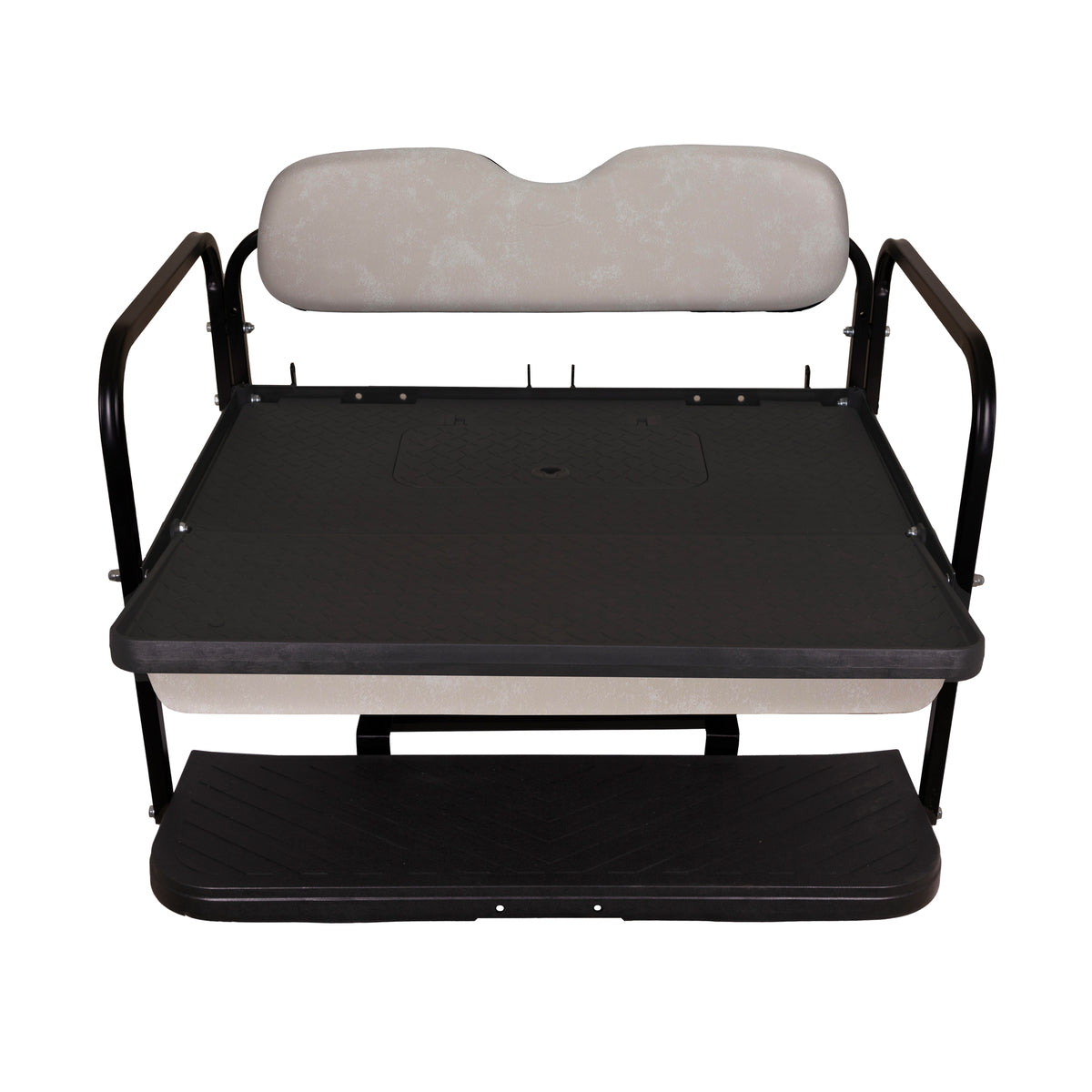 GTW MACH3 Rear Flip Seat for EZGO RXV - Stone Beige (Years 2008-Up)
