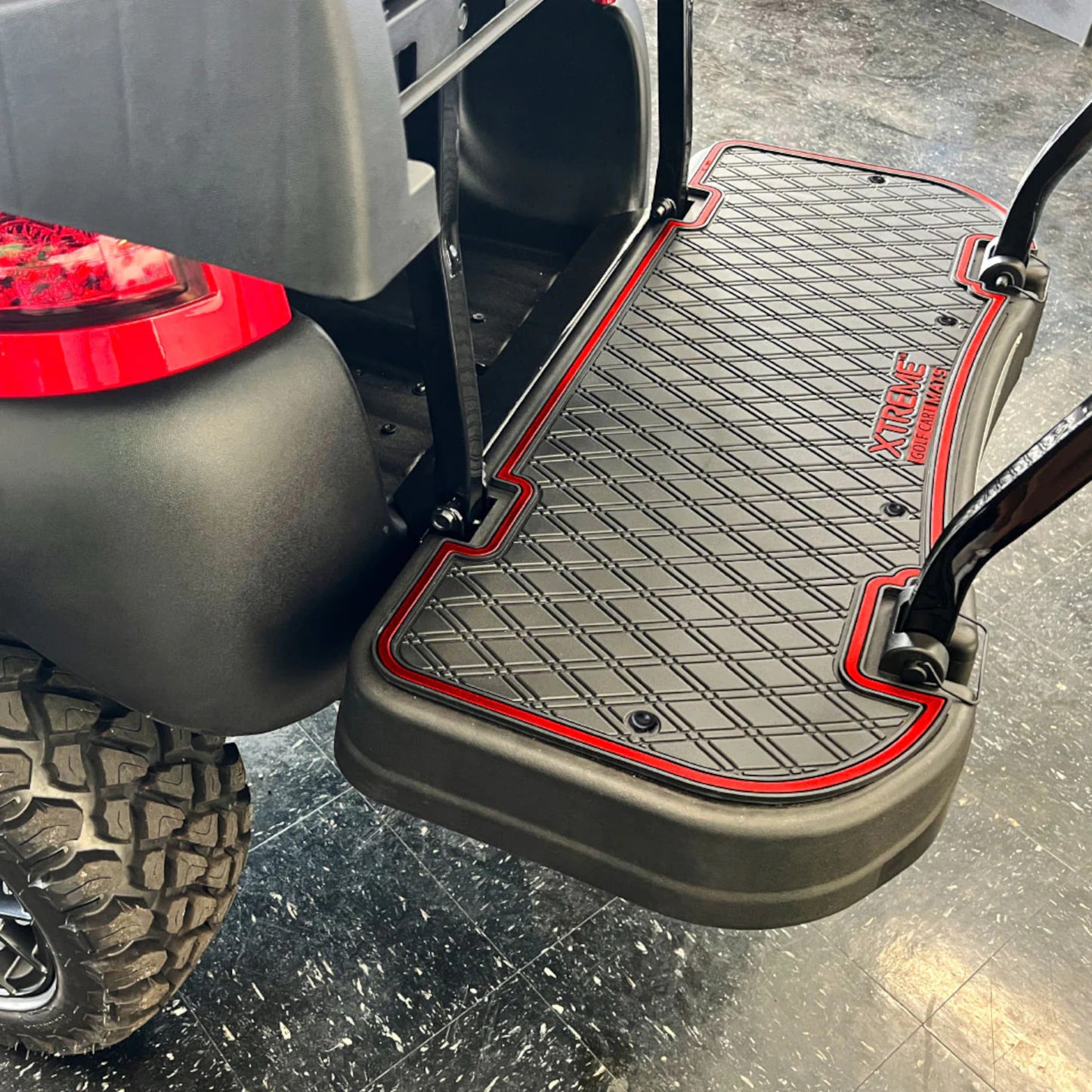 Xtreme Mats PRO Series Rear Seat Floor Mat | MadJax Genesis 250/300 – Black/Red