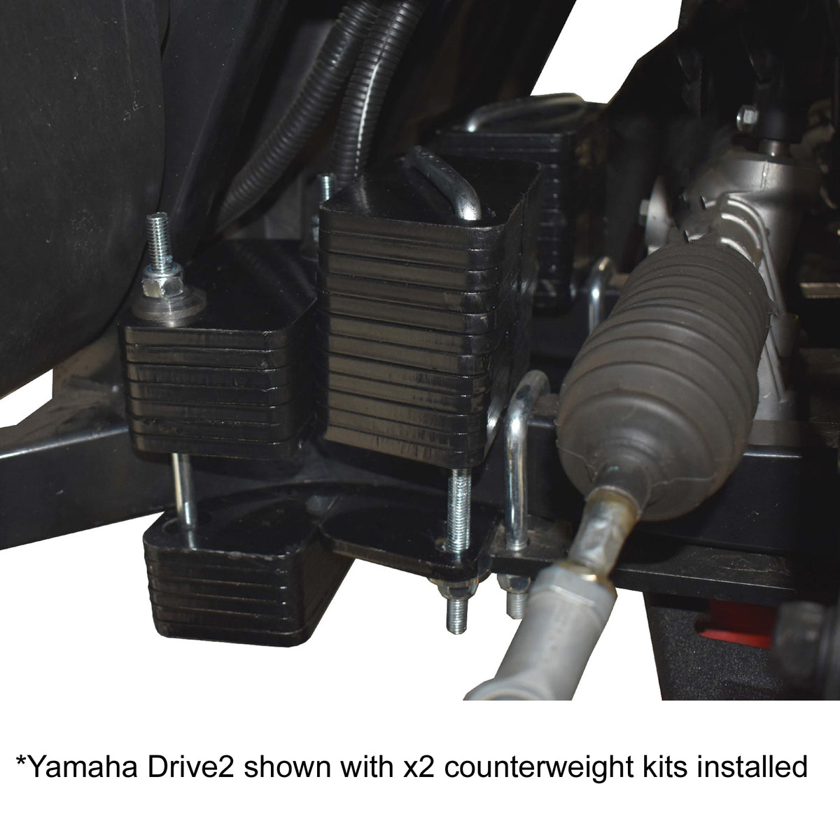 30 lb Golf Cart Counterweight Kit Yamaha G29/Drive/Drive2 EZGO RXV Stable ride