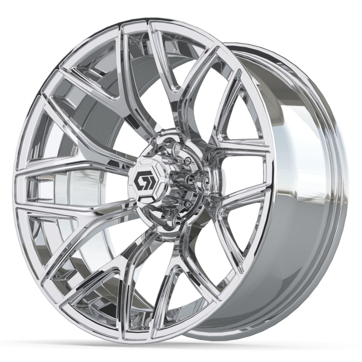 GTW Monaco Chrome 16" Golf Cart Wheel