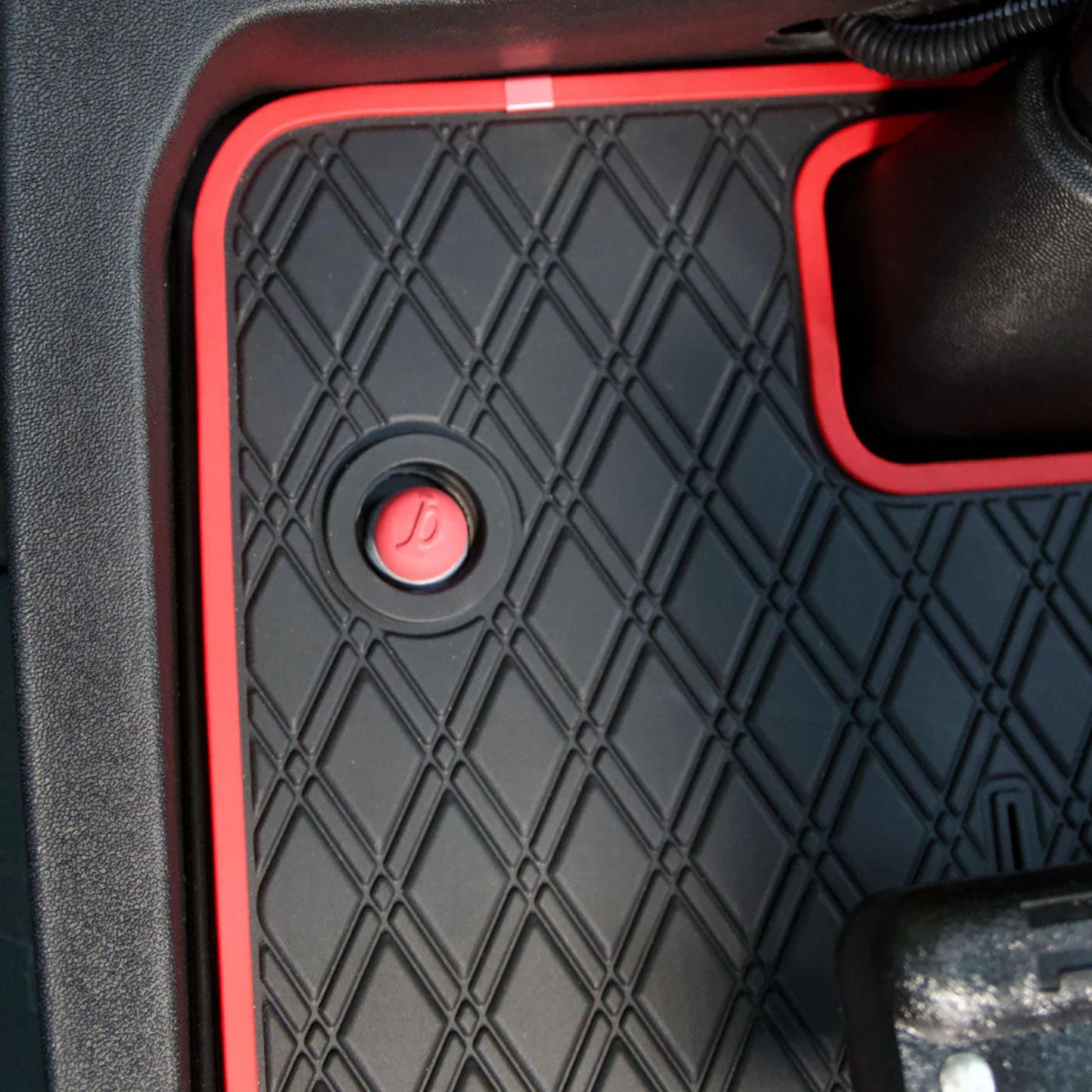Xtreme Floor Mats for EZGO TXT / Workhorse / Express S4 / Valor / Cushman / Navitas (TXT Frame) | Black/Red