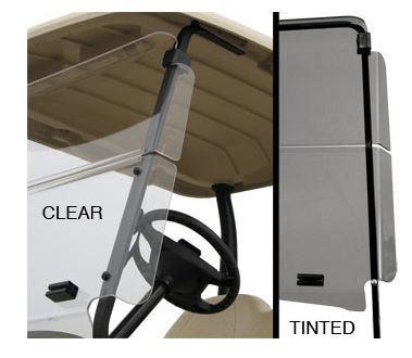 Tinted E-Z-GO RXV 1/4" Winged Windshield (Years 2008-Up)