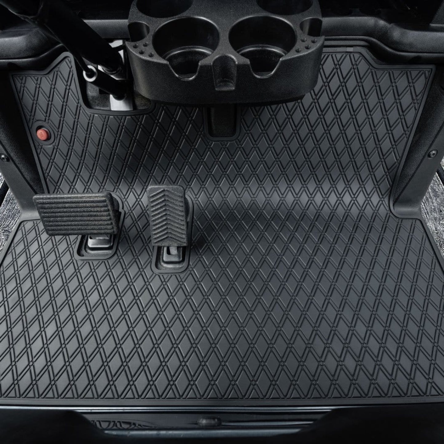 Xtreme Mats Full Coverage Golf Cart Floor Mat | EZGO RXV (2008-2022) / 2Five / Western – All Black