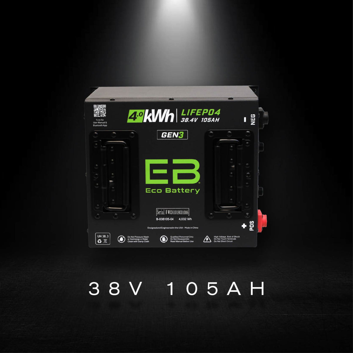 Yamaha G1-G16 (36V) Eco Lithium 38V 105Ah GEN3 Battery Bundle