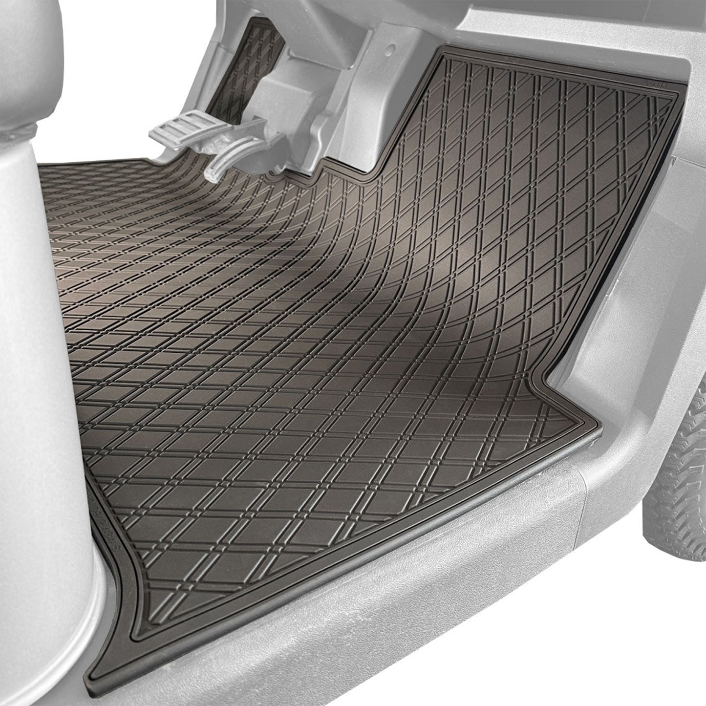 Xtreme Mats Full-Coverage Golf Cart Floor Mat | EZGO RXV & Valor 2024-Up – All Black