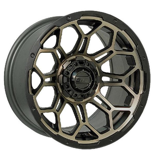 BRAVO WHEEL, 14X7, BRONZE GOLD/BLACK
