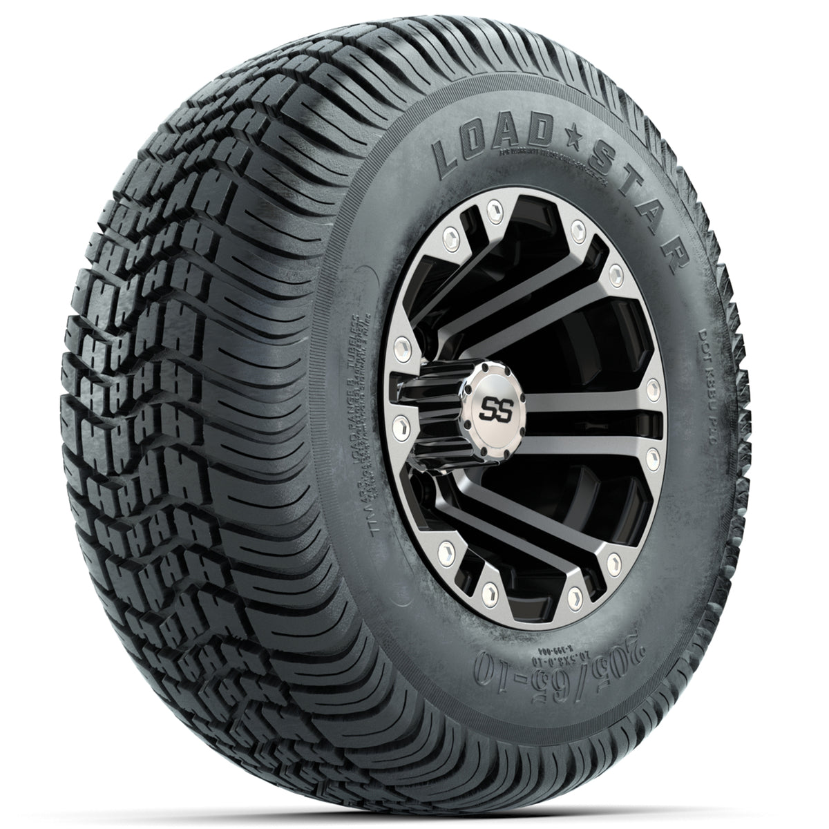 Set of (4) 10" GTW Specter Wheels with 205/65-10 Kenda Load Star Tires