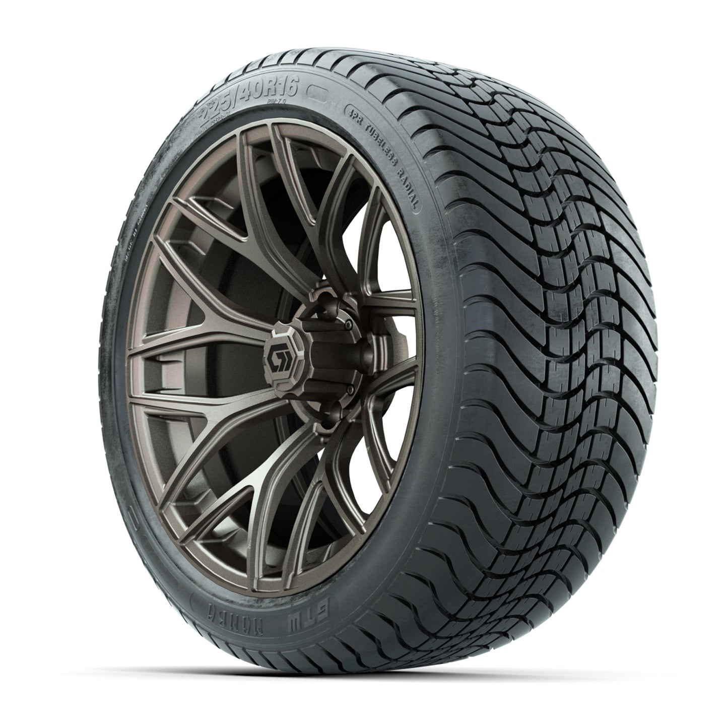 GTW® Monaco Matte Bronze 16" Wheels with 225/40-R16 Mamba Street Tires - Full Set