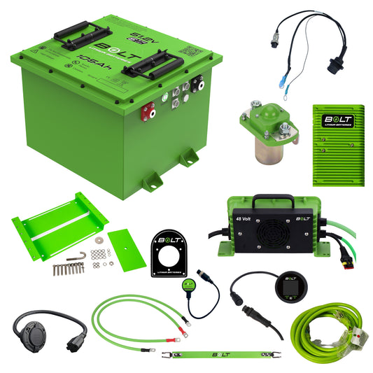Bolt Energy 51V 105Ah Club Car Onward & Tempo – Plug & Play Vanguard Lithium Replacement