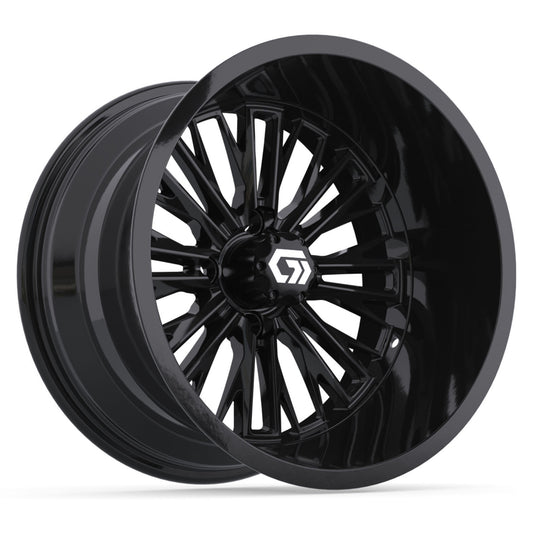 GTW Viper Gloss Black 15" Golf Cart Wheel