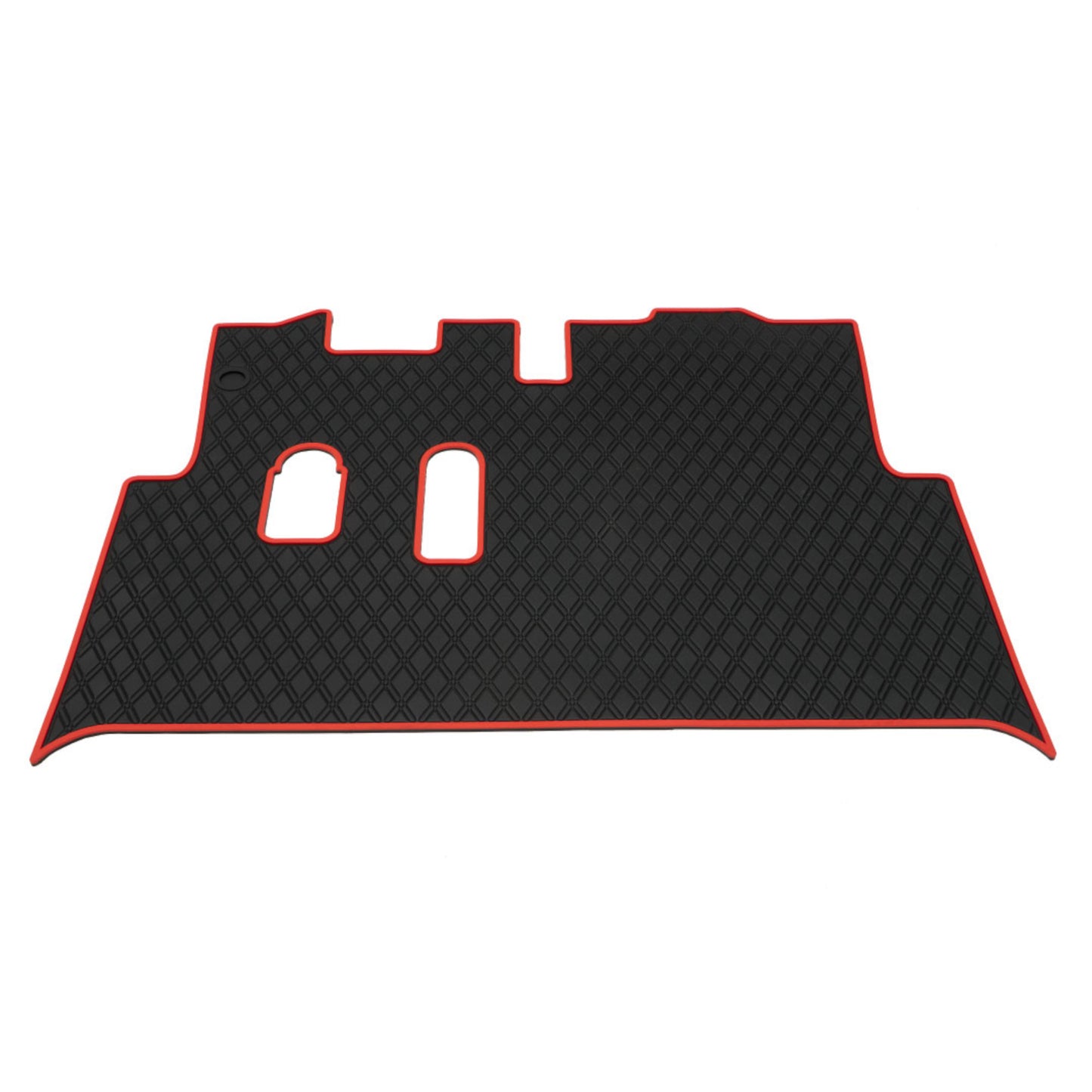 Xtreme Mats Full-Coverage Golf Cart Floor Mat | EZGO RXV 2008-2022 / 2Five / Western – Black/Red