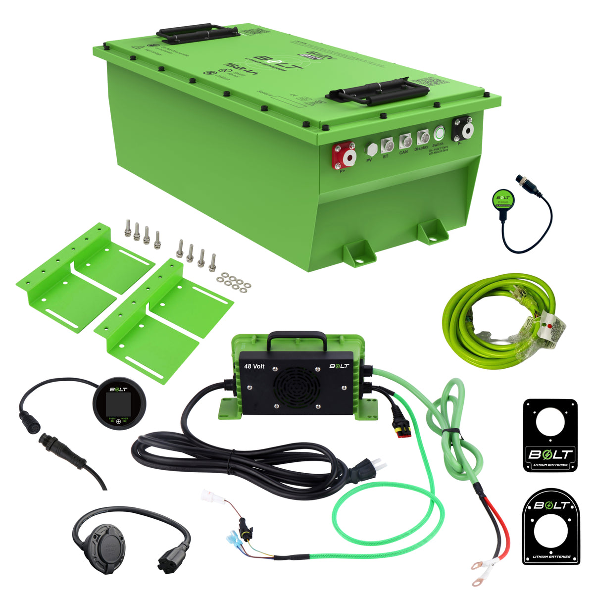 Bolt Energy Factory Sync 51.2V 168Ah Heated Lithium Battery Kit for Club Car