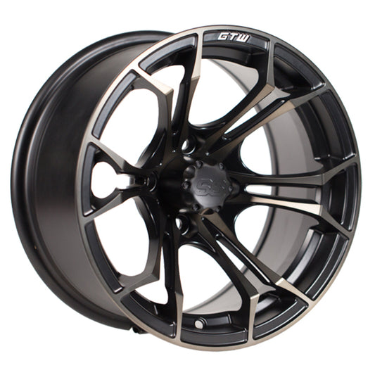 SPYDER WHEEL, 14X7 MATTE BLK/BRONZE W/SS CAP