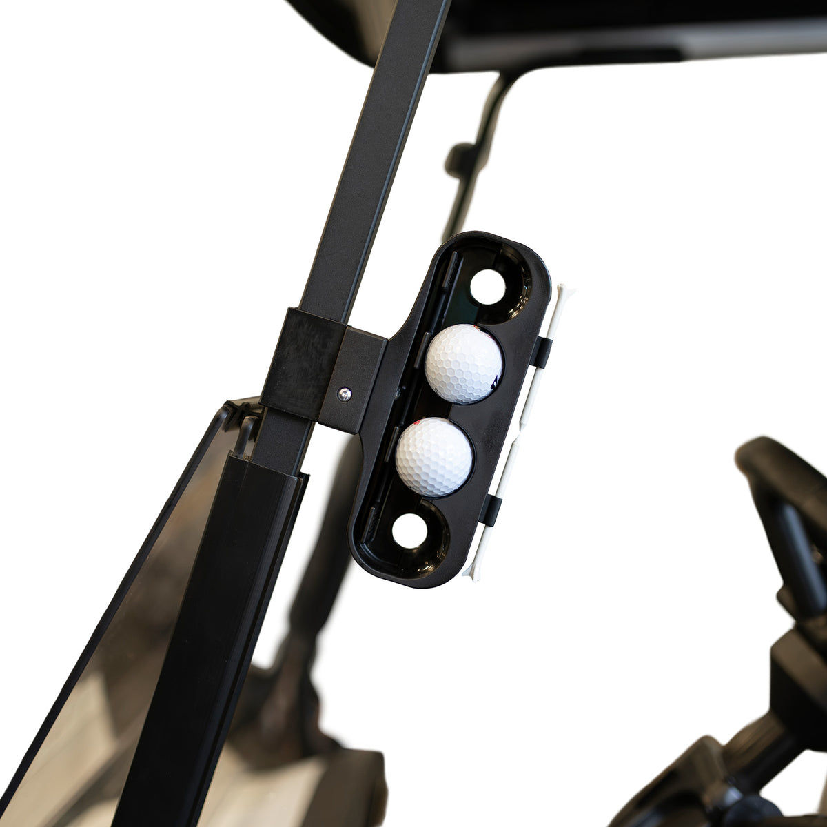 GTW BaseClamp Golf Cart Ball & Tee Holder with Mounting Clamp