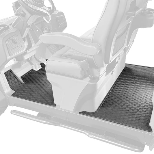 Xtreme Mats Full Coverage Golf Cart Floor Mat – Denago Rover 4F | All Black 2-Piece Set