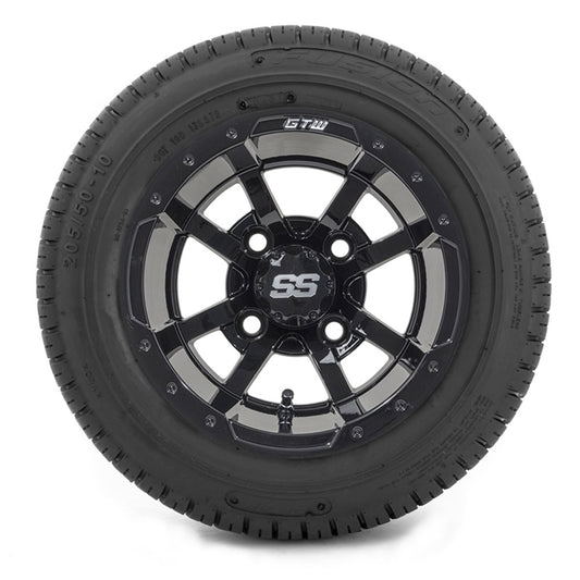 Set of 4 GTW Storm Trooper Wheels 205 50 10 Fusion Street Tires