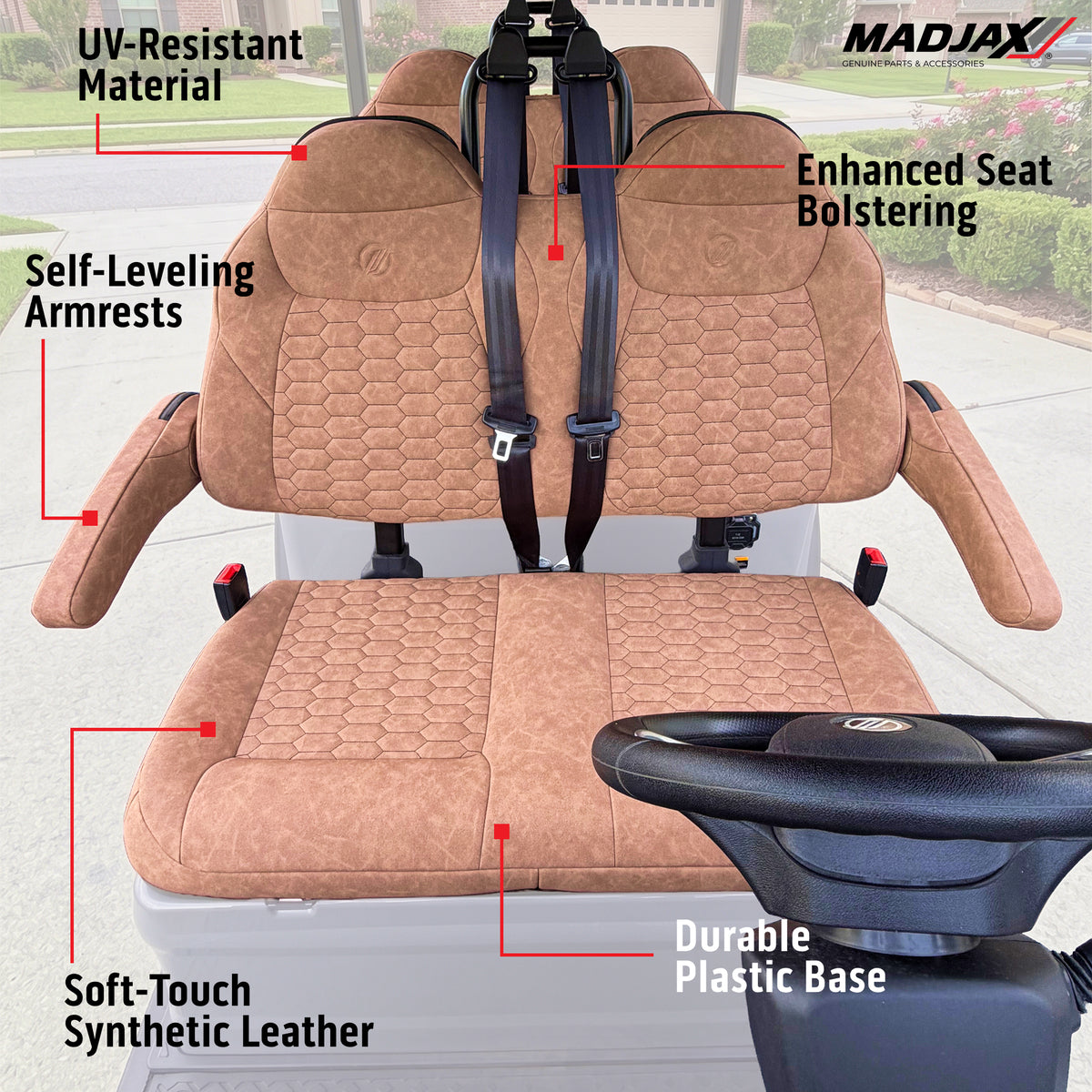 MadJax® Ascent Brown Seat Cushion Set