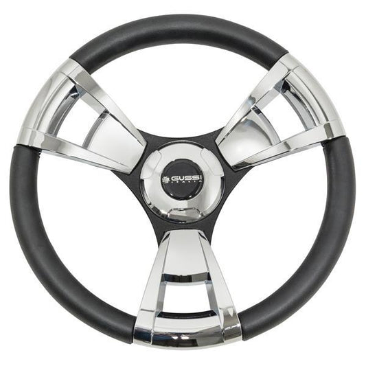 Gussi Italia® Model 13 Steering Wheel – Yamaha G16 to Drive 2 Black & Chrome