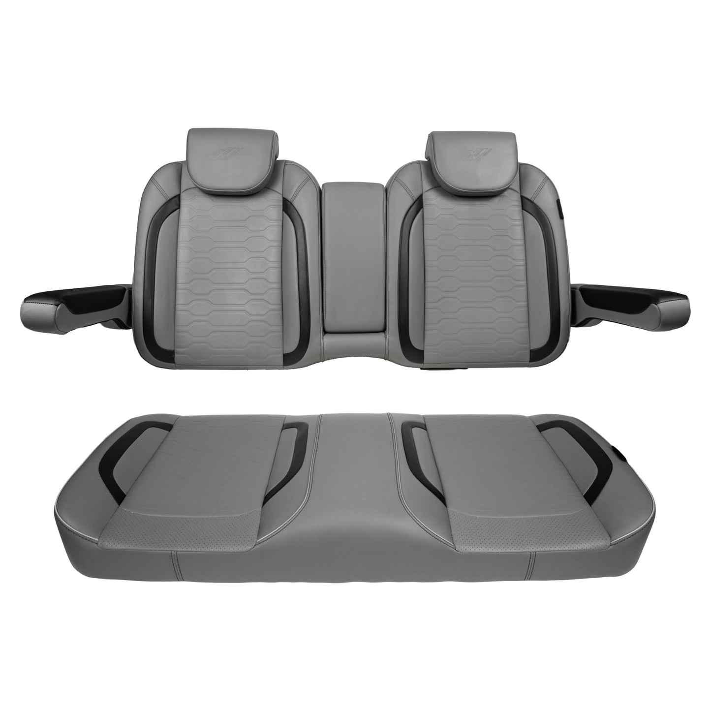 MadJax Smoke Commander Front Seat Cushions | Club Car Precedent, Tempo & Onward