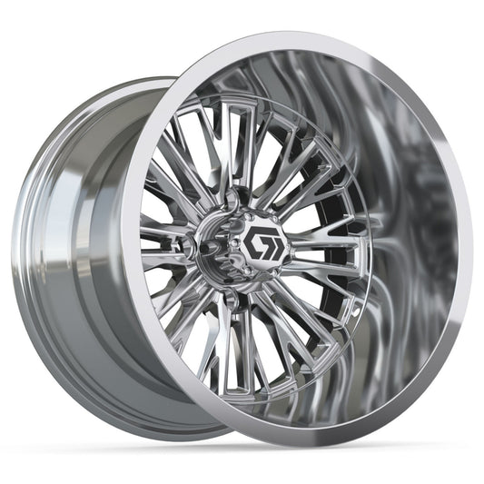 GTW® Viper Chrome 14" Golf Cart Wheel - Single | Deep Dish