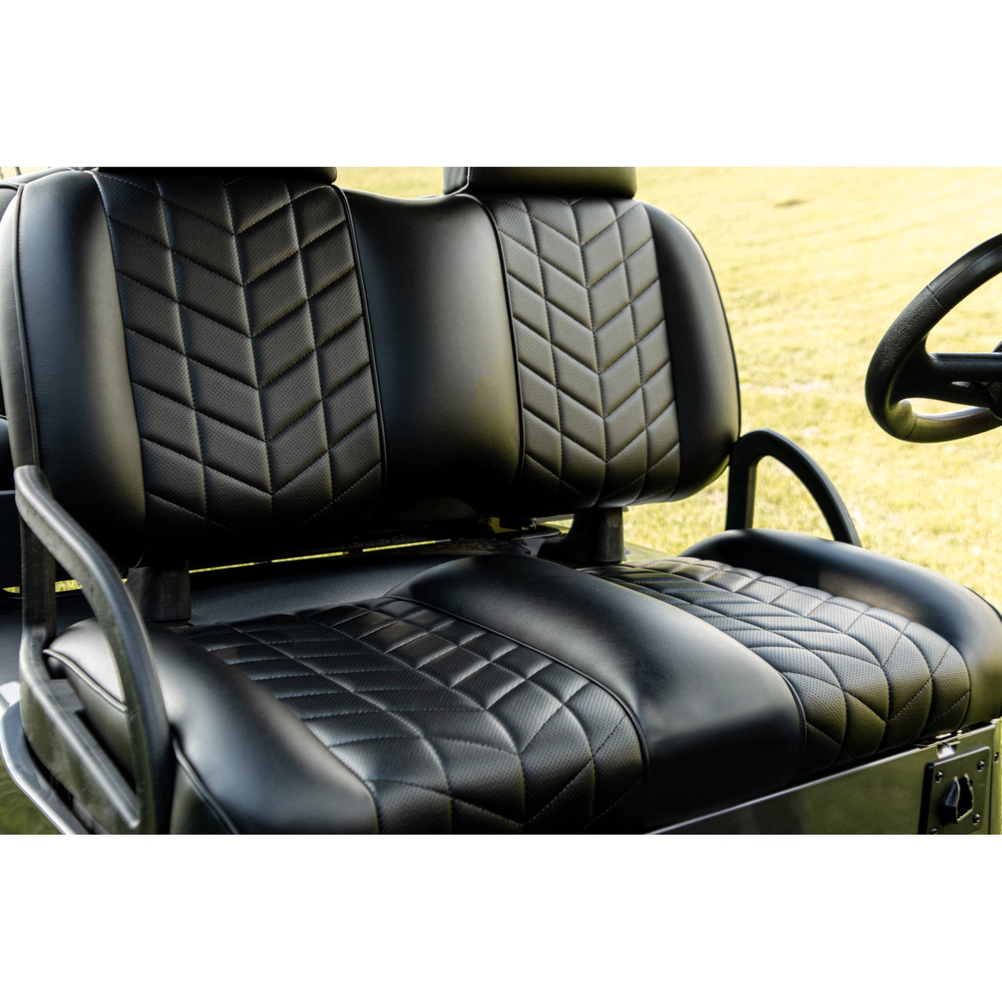 MadJax Aviator Front Seat Cushions for Yamaha Drive, Drive2 & ICON – Black