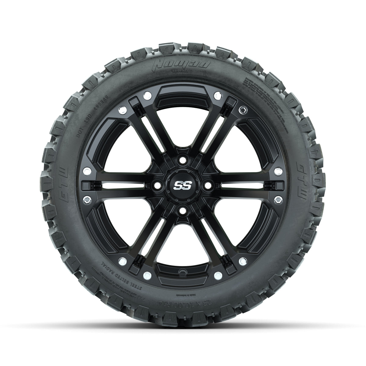 Set of (4) 14" GTW Specter Wheels with 23x10-14 GTW Nomad All-Terrain Tires