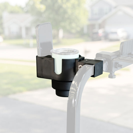 GTW BaseClamp Golf Cart Cup & Phone Holder with Mounting Clamp