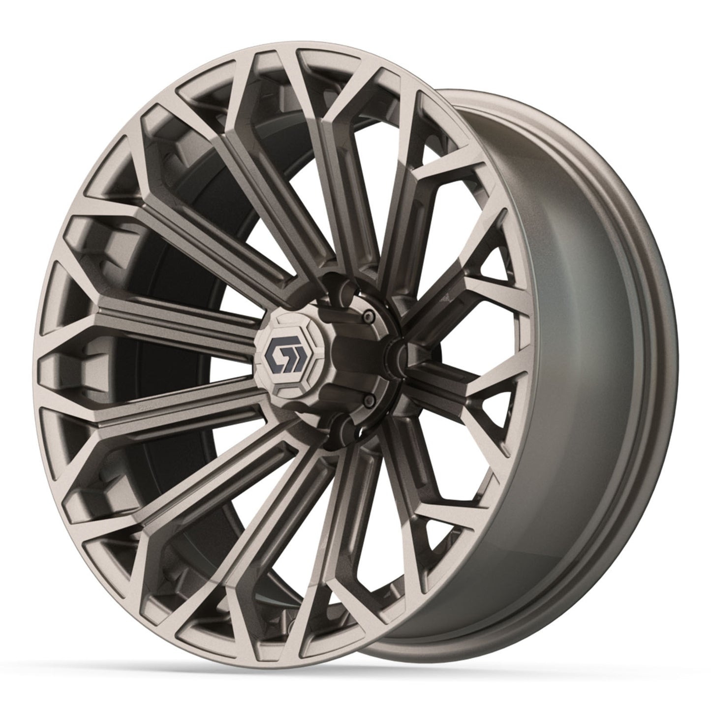 GTW® Phantom Matte Bronze 16" Golf Cart Wheel - Single