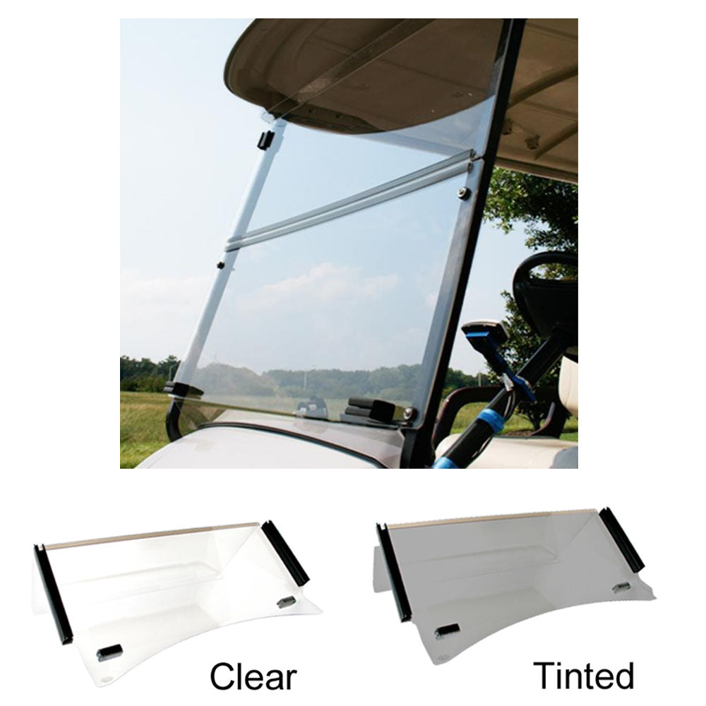 Folding tinted windshield for ICON golf cart – 3/16 inch