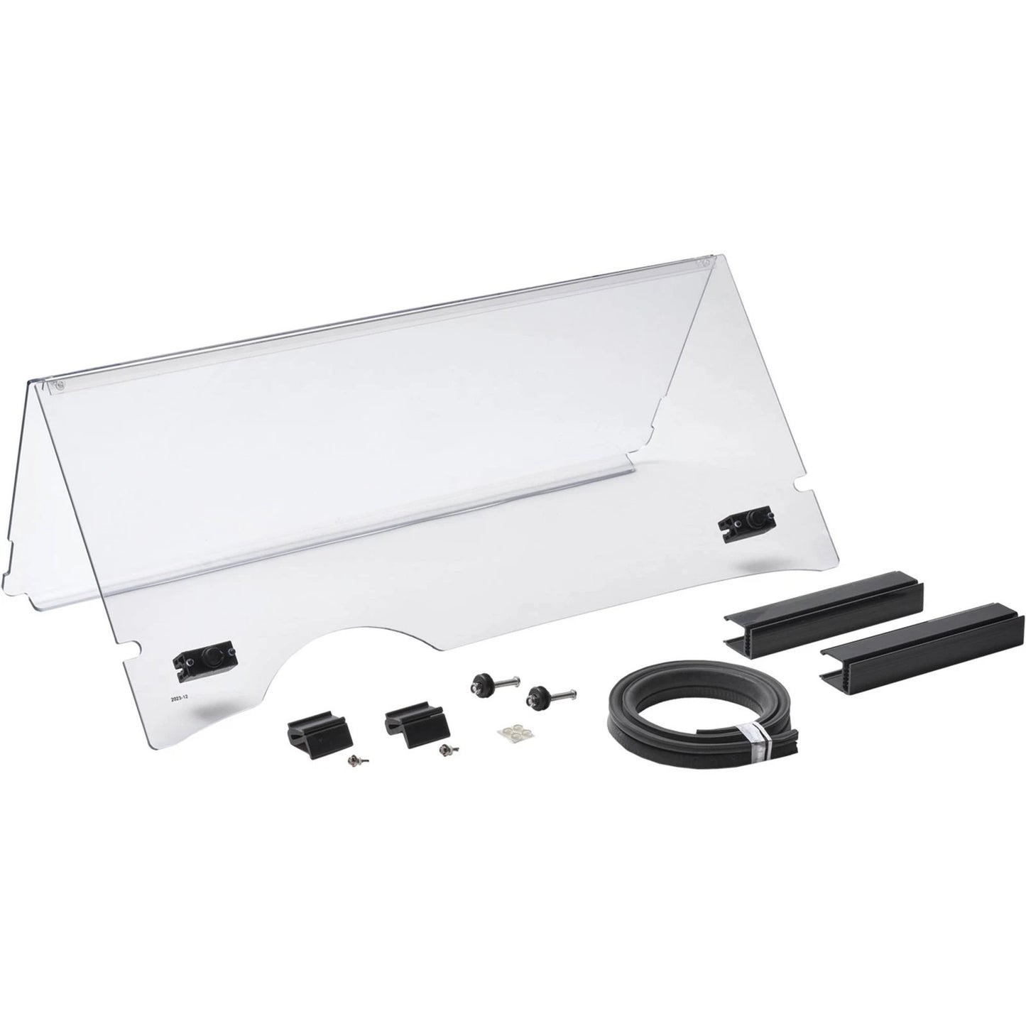 Clear E-Z-GO RXV Folding Windshield With Rubber Trim (Years 2008-Up)