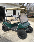 BLACK FRIDAY Black Golf Cart 12" Wheels w/ 23" Lifted Golf Cart Tires - Set/4