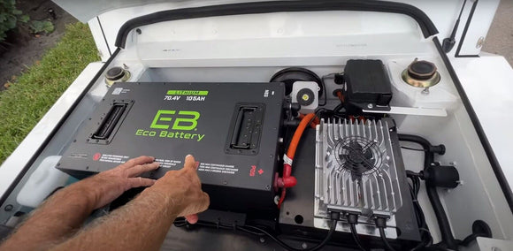 Eco Battery 70V 105AH LifePo4 Lithium Battery Bundle for Moke Golf Carts