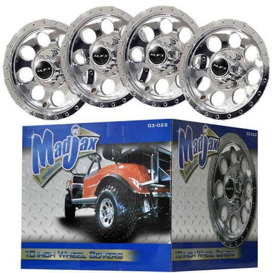 10" CHROME WHEEL COVER, SET OF 4