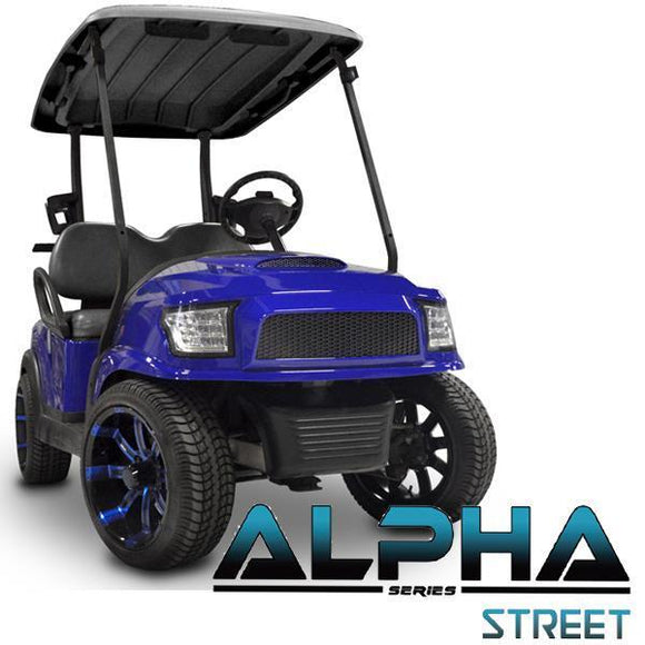 Blue Alpha (PREC) Front Cowl w/ Street Grill & Headlights