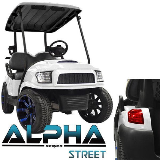 White Alpha (PREC) Body Kit w/Street Style Grill & Light Kit