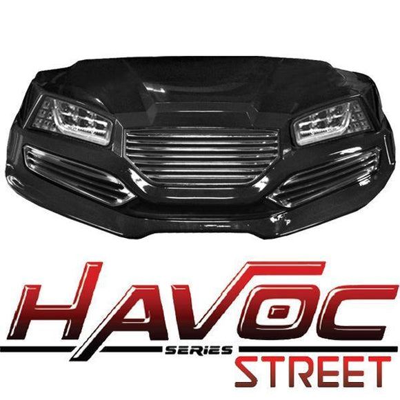 Black Havoc (DR) Front Cowl w/ Street Fascia & Headlights