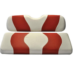 WAVE FRONT SEAT COVER DS WHITE/RED