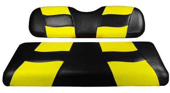 RIPTIDE Black/Yellow Two-Tone Rear Seat Cover for Genesis150