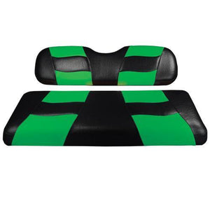 RIPTIDE Blk/LimeCool Green 2-Tone Front Seat Covers TXT/RXV