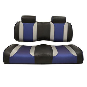 Tsunami Front Seat Cushions Yamaha Drive 1 & 2 Black Silver Blue