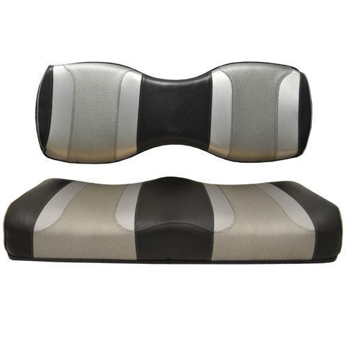 Tsunami Rear Seat Cushions for Genesis 250/300 Seat kit Silver Black