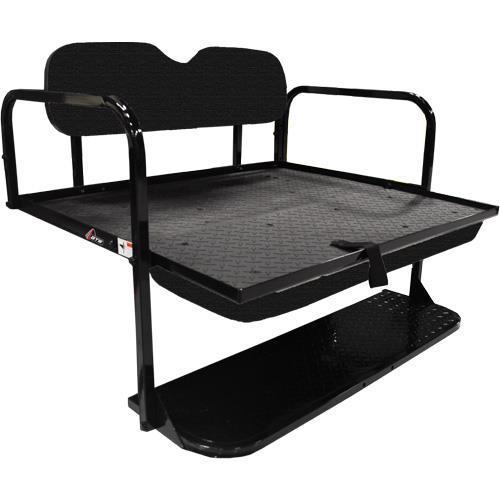 GTW MACH-1 (STEEL) REAR FLIP SEAT, YAMAHA G-SERIES (G19-22), BLACK CUS