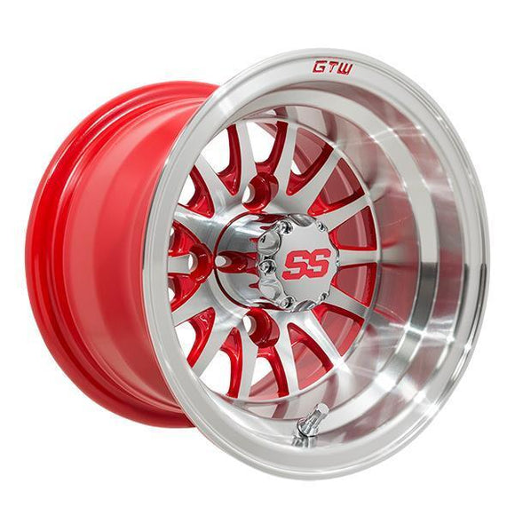 GTW Medusa 10x7 Machined Red Wheel